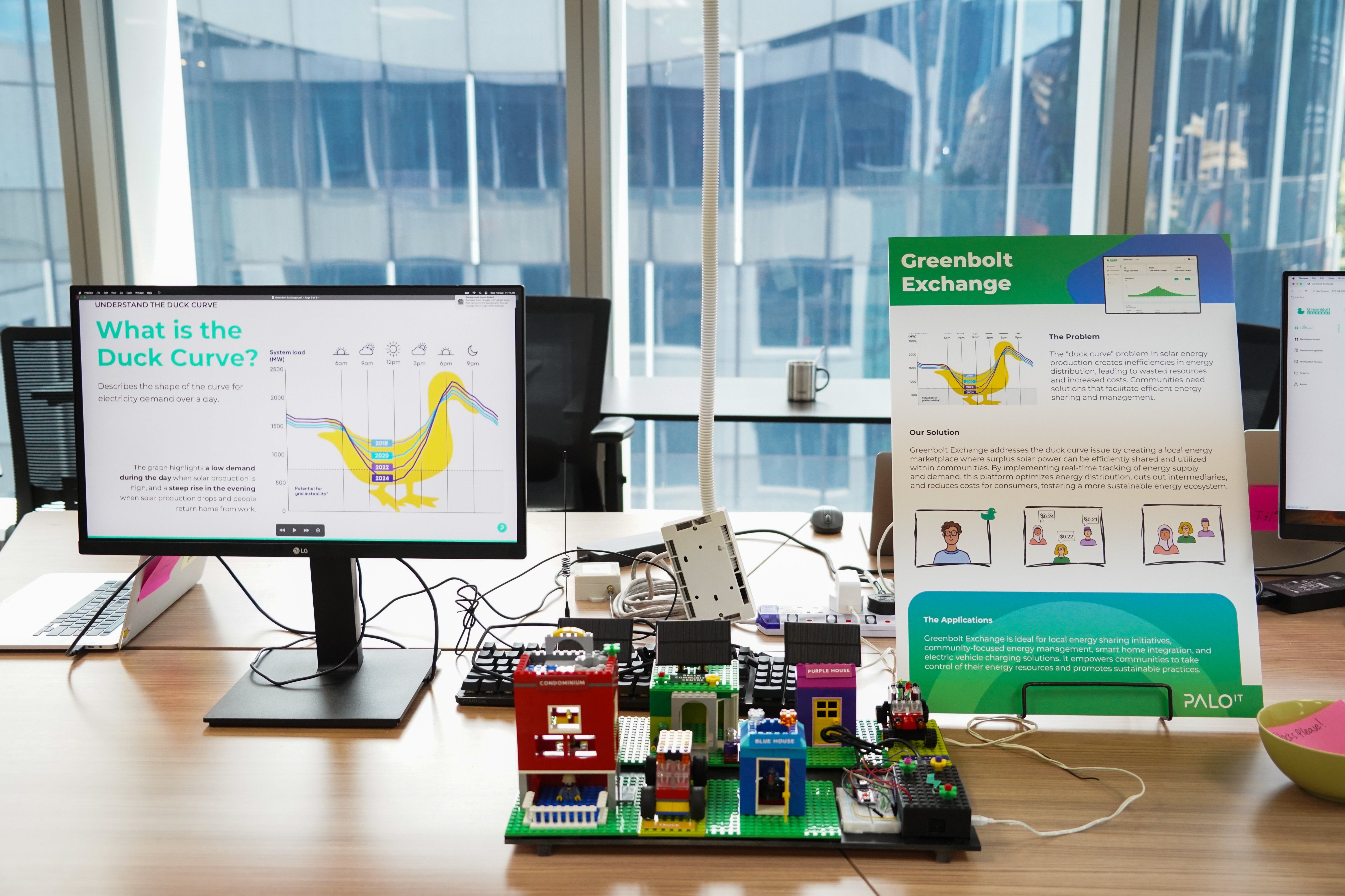 Booth display for Greenbolt Exchange at Lab Fest 2024